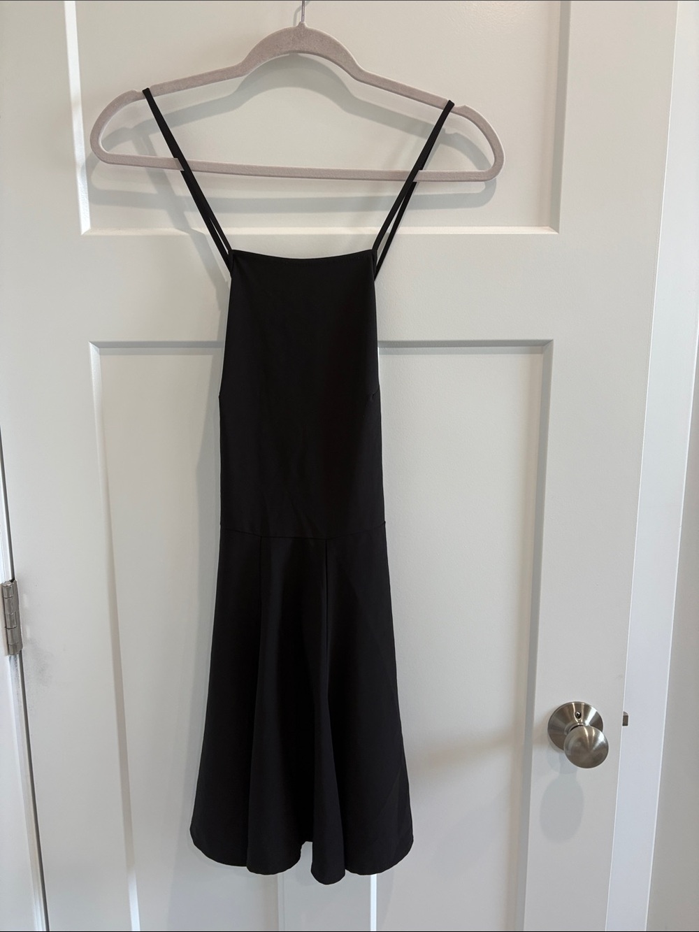 Source Unknown Black Spaghetti-Strap Mini Dress